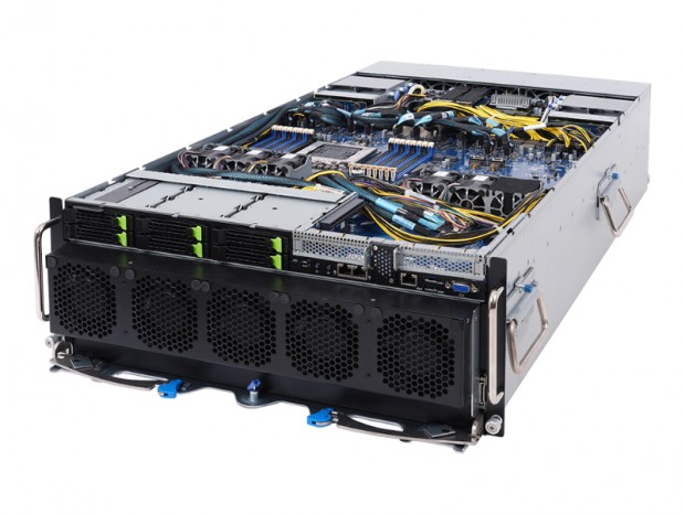 NVIDIA HGX A100を8基搭載できる2層チャンバ構造の4UサーバーがGIGABYTEから