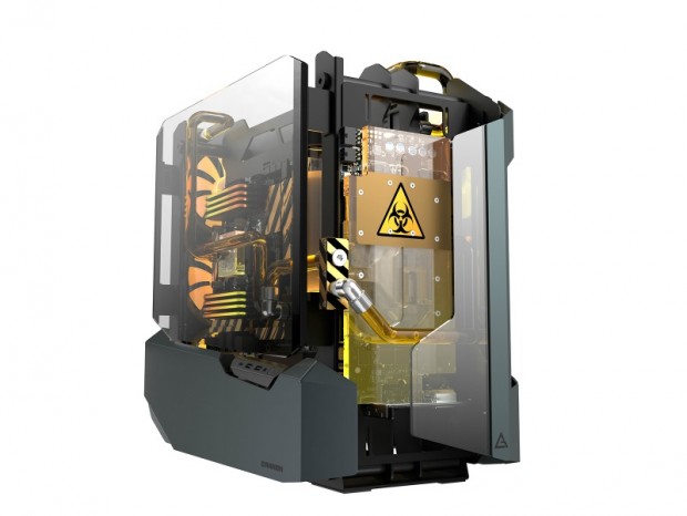 360mmラジエターを3基搭載できるオープフレームPCケース、Antec「CANNON」