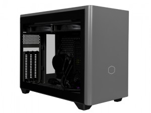 Cooler Master「MasterBox NR200P」に電源とAIO水冷を搭載した「MAX