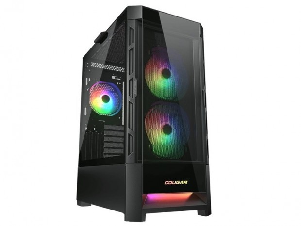 COUGAR、ガラスとメッシュの2種フロントパネルが選べる縦長ミドルタワー「Duoface RGB」