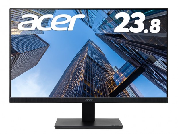 マルチディスプレイに向く狭額縁デザインの23.8型フルHD液晶がAcerから