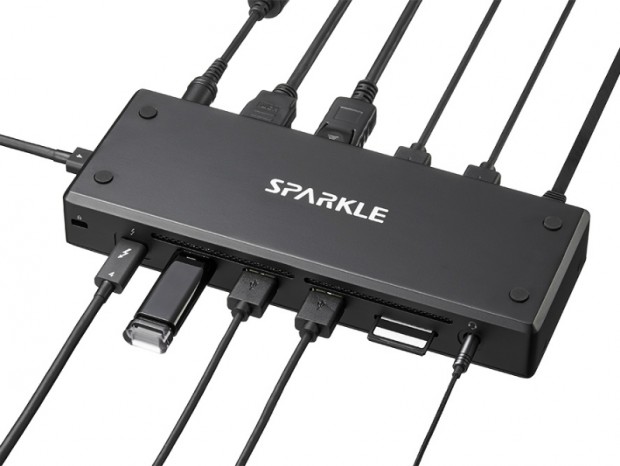 最大8K出力に対応するThunderbolt 4ドック、SPARKLE「TDX-120GD」