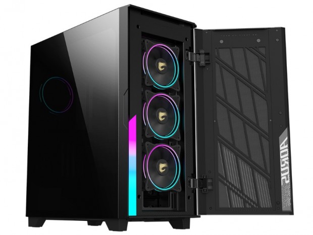 フロントメッシュ採用の高エアフローミドルタワー、GIGABYTE「AORUS C500 GLASS」