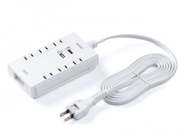 差込口がクルッと回転、無駄なく差せる電源タップ2製品がサンワダイレクトから