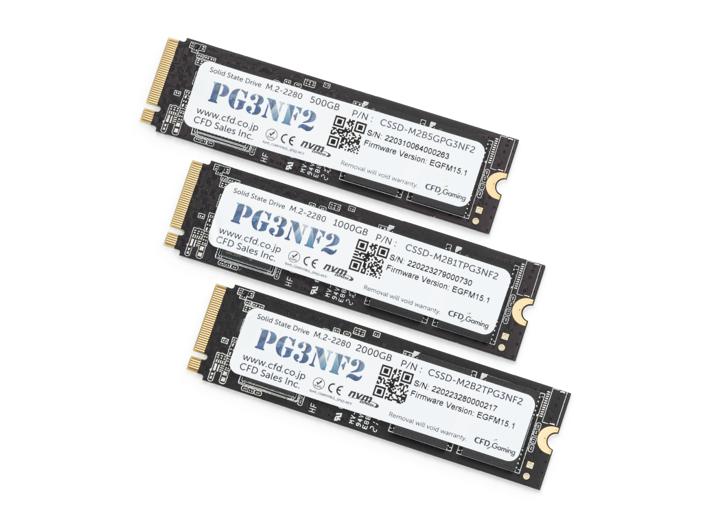 SSD CFD販売 PG3NF2シリーズ 1TB (読み取り最大4，950MB/s) M.2 2280