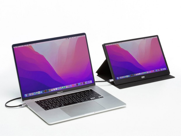 USB Type-Cケーブル1本で接続できる13.3型モバイル液晶がサンワサプライから