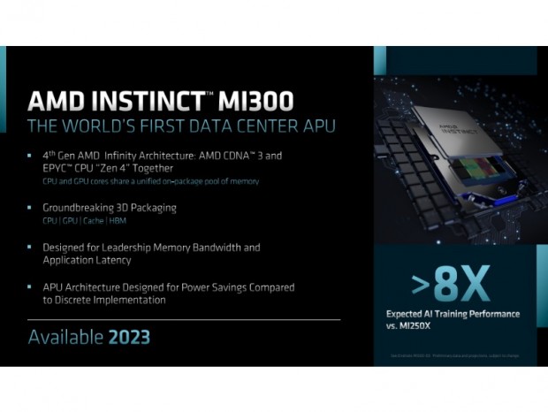 AMD、世界初のデータセンター向けAPU「Instinct MI300」を計画中