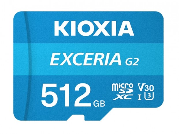 最大容量512GBの4K動画撮影向けmicroSDカード、キオクシア「EXCERIA G2」