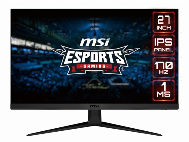 170Hz/1ms対応の27型フルHD IPSゲーミング液晶、MSI「G2712」