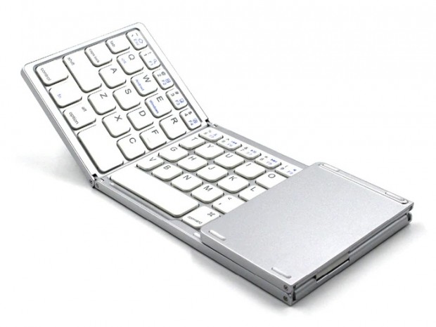 Gloture、高感度タッチパッド付き折りたたみキーボード「GeeK-pad」にホワイトモデル