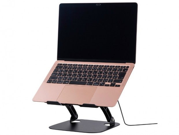 デュアルファン搭載のアルミ製ノートPC冷却スタンドがミヨシから