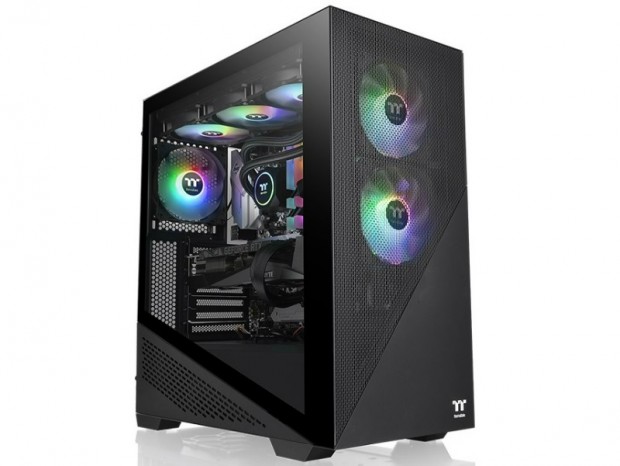 左側面斜めカットデザインのミドルタワー、Thermaltake「Divider 370 TG ARGB」国内発売日と売価が判明