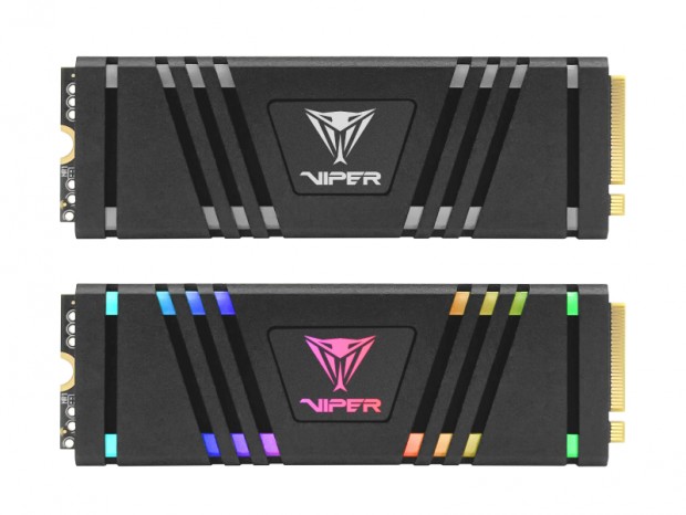 LEDイルミネーション対応のPCIe4.0 NVMe M.2 SSD、PATRIOT「VIPER VPR400」