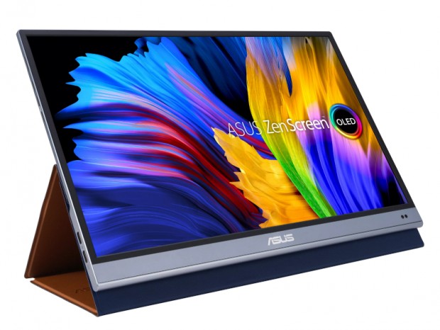 色精度デルタE 2未満の15.6型モバイル有機EL「ASUS ZenScreen OLED MQ16AH」