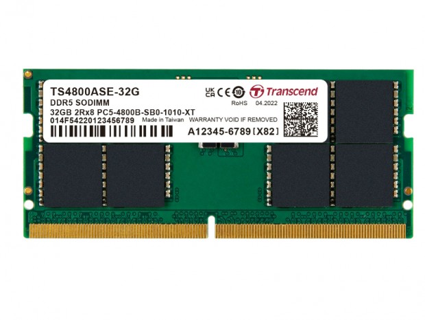 トランセンド、ノートPC用DDR5-4800 SO-DIMMメモリ計3モデル発売