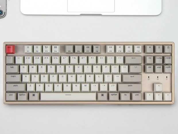 アルミフレーム採用のワイヤレスメカニカルキーボード「Keychron K8
