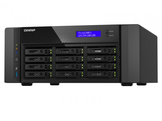 EPYC搭載の12ベイオールフラッシュNAS、QNAP「TS-h1290FX」
