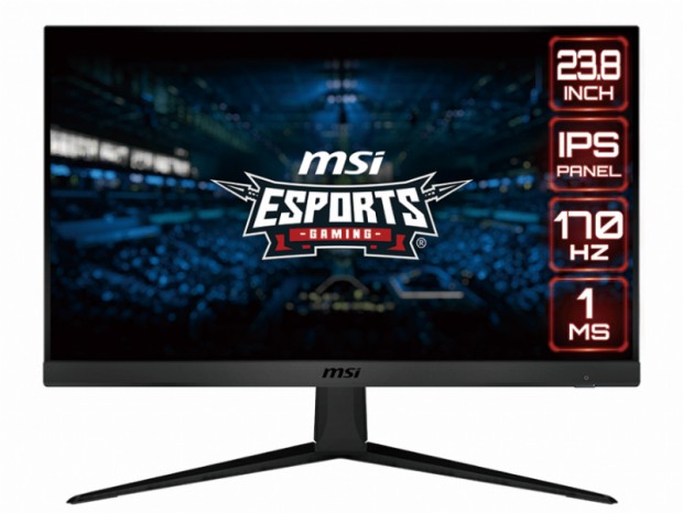 170Hz/1msの高速描画に対応する23.8型IPSゲーミング液晶、MSI「G2412」