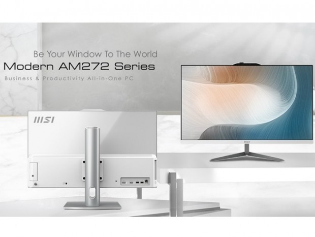 Core i7-1260P搭載の27型フルHDオールインワンPC、MSI「Modern AM272」