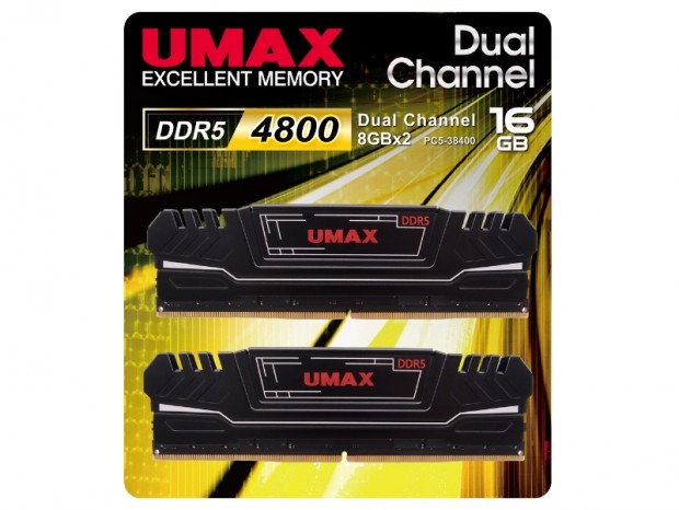 UMAX、動作クロック4,800MHzのDDR5メモリ計6製品発売