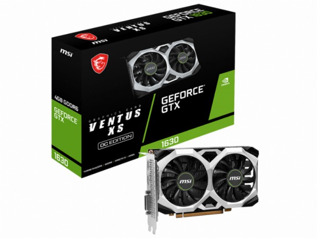 MSI、補助電源不要なGeForce GTX 1630グラフィックスカード2モデル発売