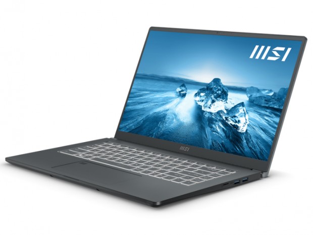 MSI、厚さわずか18.9mmのRTX 3050搭載ビジネス・クリエイター向け15.6型ノートPC