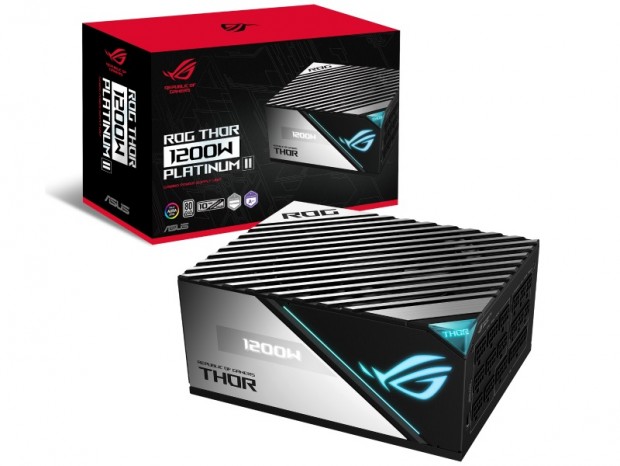 ASUS、PCIe5.0対応の有機EL搭載1,200W電源「ROG-THOR-1200P2-GAMING」発売