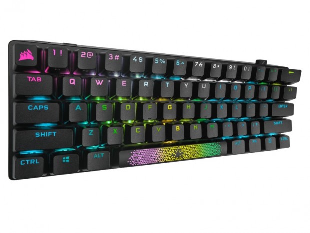 キースイッチの交換もできる60％ゲーミングキーボード、CORSAIR「K70 PRO MINI」