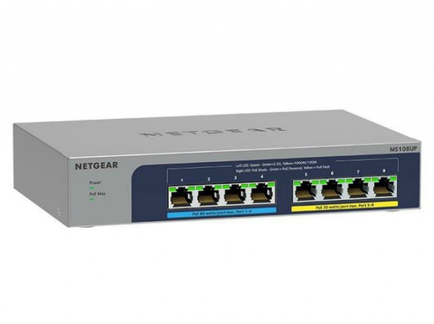 ネットギア、合計230W給電の2.5ギガビット対応PoE++アンマネージスイッチ発売