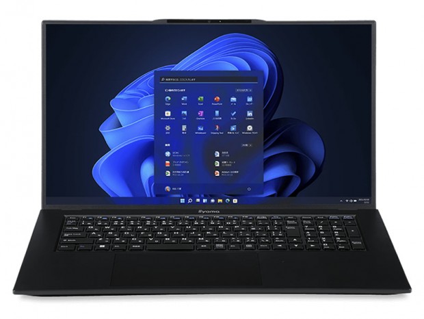 iiyamaPC、第12世代Intelプロセッサを搭載する17.3型スリムベゼルデザインノート