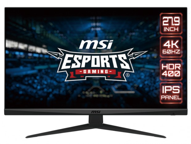 フラットパネル採用の28型4K IPSゲーミング液晶、MSI「G281UV」