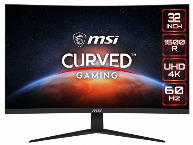曲率1500Rの32型4K曲面ゲーミング液晶ディスプレイ、MSI「G321CUV」近日発売