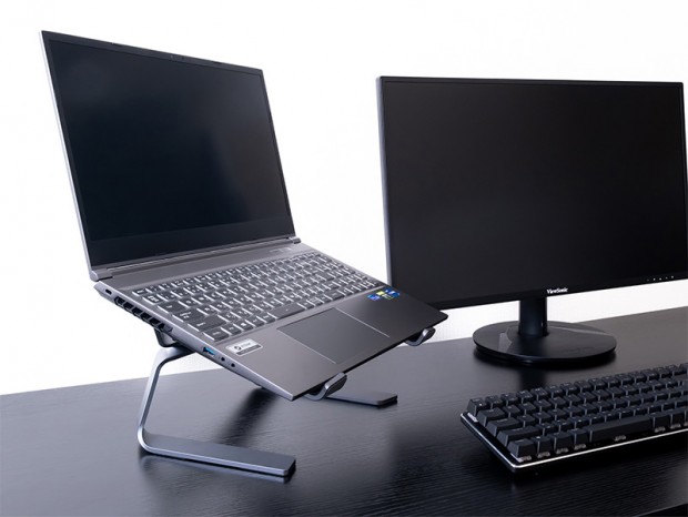 上海問屋、見映えも重視したX型フレーム採用のノートPCスタンドが発売中