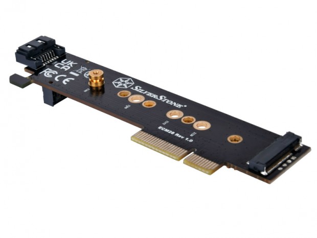 NVMe/SATA両対応の超ロープロM.2-PCI-Express変換アダプタがSilverStoneから
