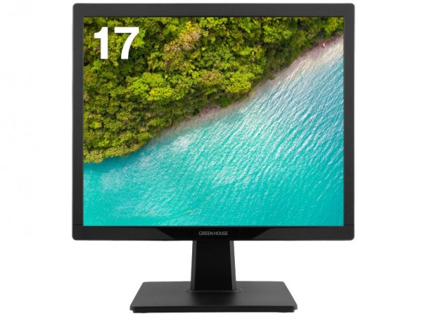 HDMIを搭載する17型スクエア液晶ディスプレイ、グリーンハウス「GH-LCS17D」シリーズ