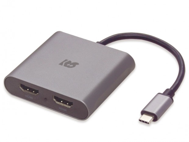 デュアル4K出力に対応するHDMIアダプタ、ラトック「RS-UCHD2」