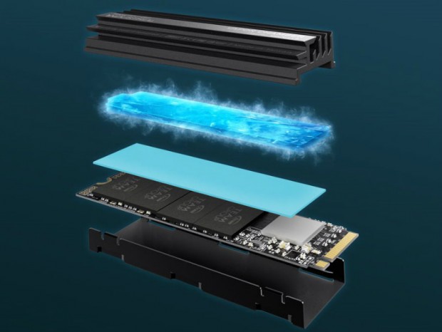 ベイパーチャンバーヒートシンク搭載のNVMe M.2 SSD、Team「N74V-M80」シリーズ
