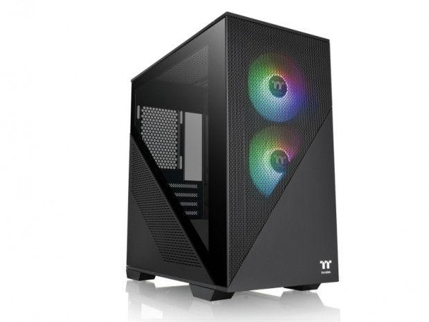 斜めカットデザインのミニタワー、Thermaltake「Divider 170 TG ARGB」国内発売日確定