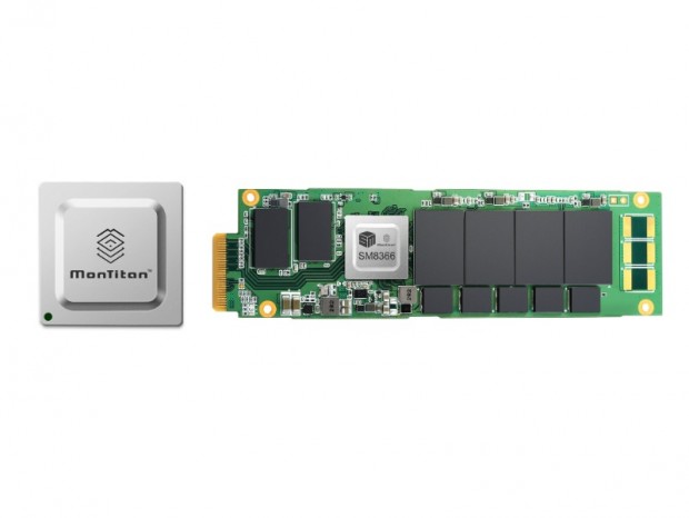 最高14GB/secのデータセンター向けPCIe5.0 NVMe SSD、Silicon Motion「MonTitan」