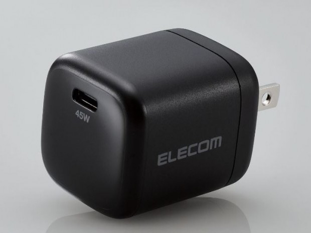 窒化ガリウム採用の小型・高出力なPD対応USB充電器がエレコムから