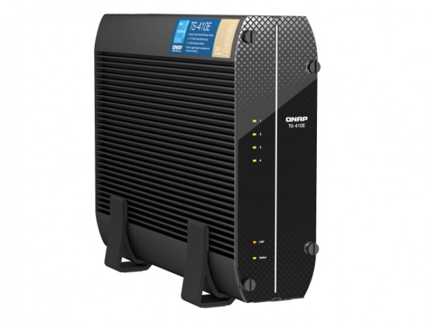 デュアル2.5ギガビットLAN搭載のファンレスNAS、QNAP「TS-410E」