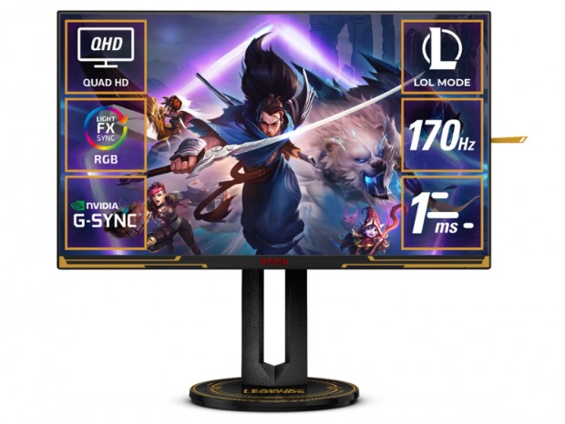 LoLコラボレーションWQHDゲーミング液晶、AOC「AG275QXL/11」発売