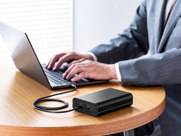 ノートPCの充電もできるUSB PD 60W対応モバイルバッテリがサンワサプライから