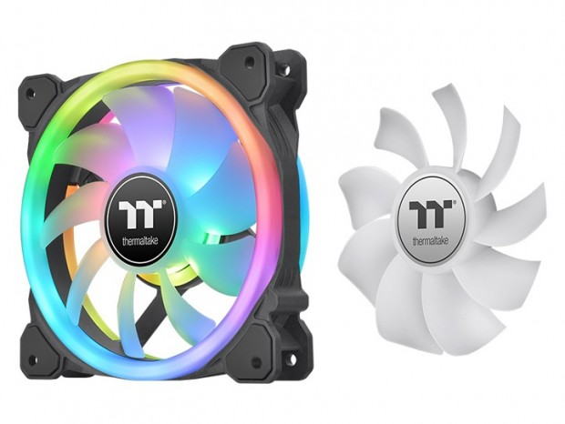 2種類のブレードを交換できるARGBファン、Thermaltake「SWAFAN RGB」正式発表