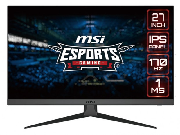 リフレッシュレート170Hz/応答速度1msの27型ゲーミング液晶ディスプレイ、MSI「G2722」発売