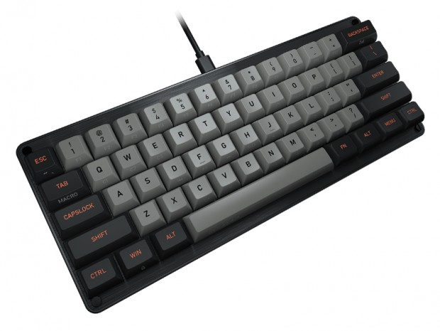 DSAキーキャップ採用の60%ゲーミングキーボード、COUGAR「Puri Mini