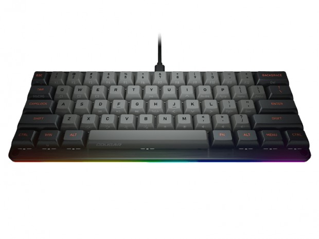 DSAキーキャップ採用の60％ゲーミングキーボード、COUGAR「Puri Mini」