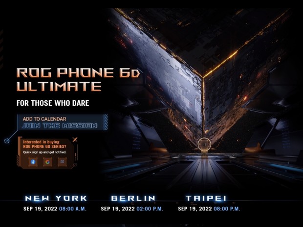 MediaTekチップを搭載？ASUS最新ゲーミングスマホ「ROG Phone 6D」が近く登場