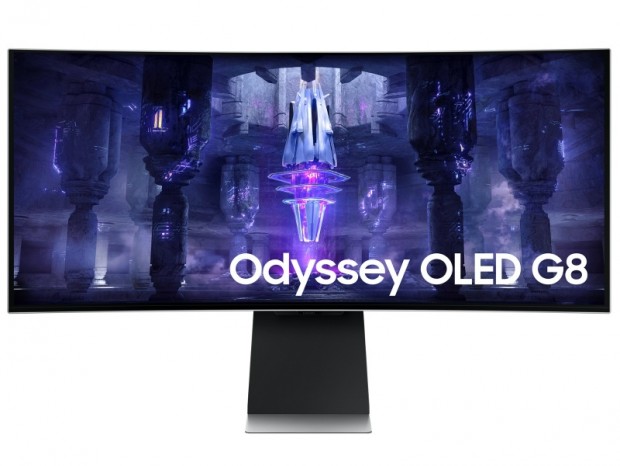 応答速度0.1msの34型ゲーミング有機ELディスプレイ、Samsung「Odyssey OLED G8」