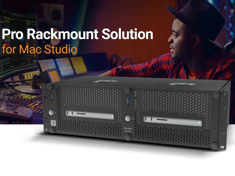2台のMac Studioをラックマウント化するエンクロージャー、Sonnet